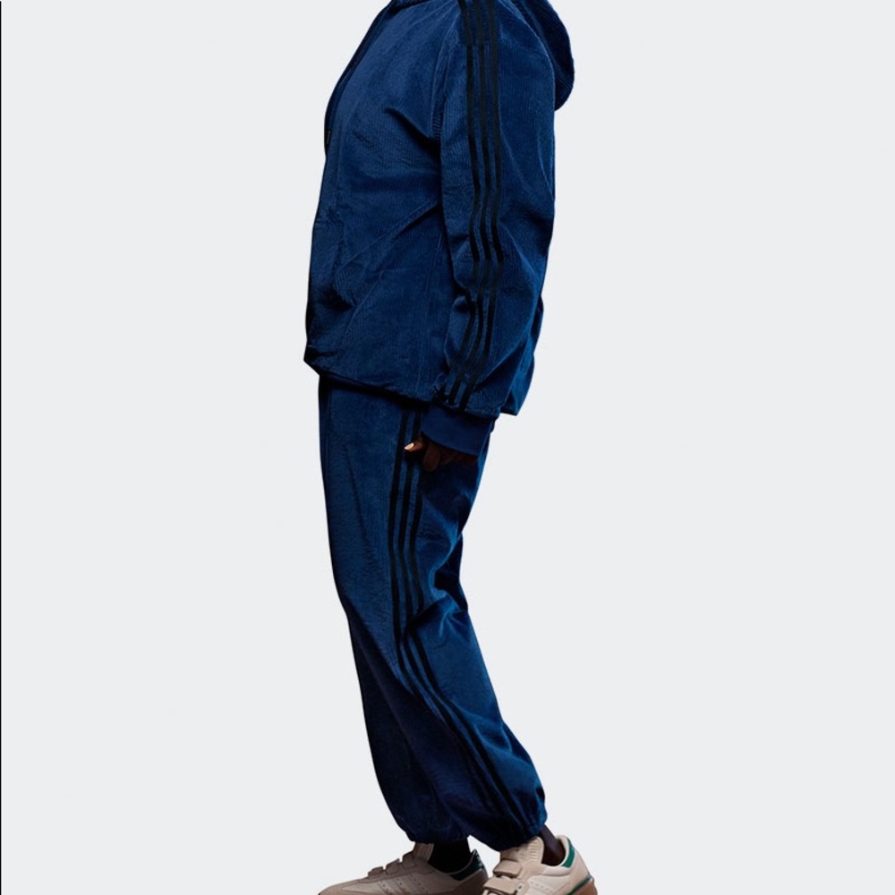 Adidas ivy park corduroy sweat pants navy blue size Large